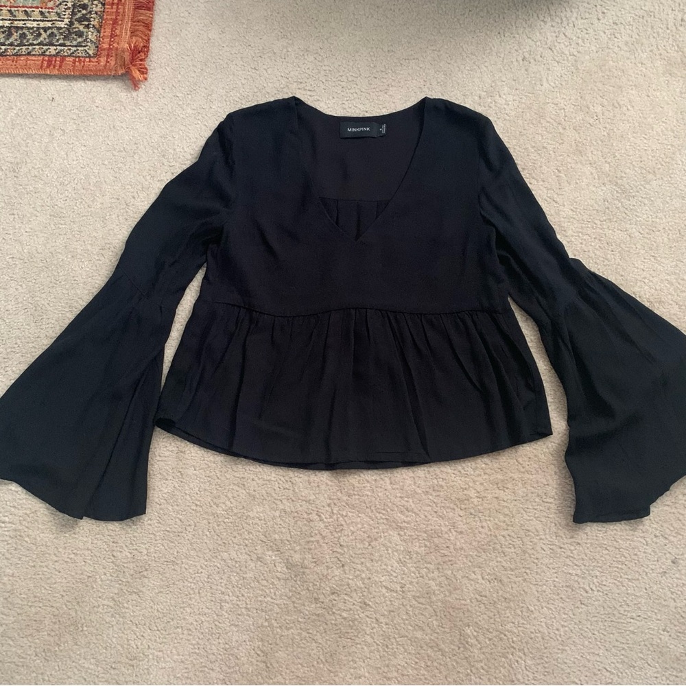 MINKPINK Black Blouse